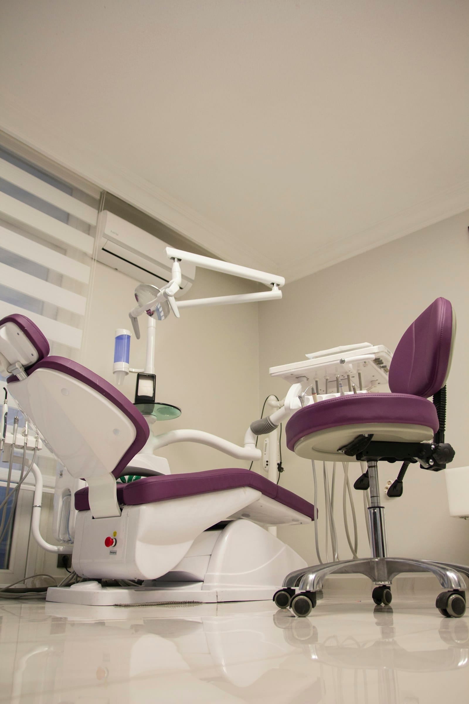 Clean modern dental treatment room