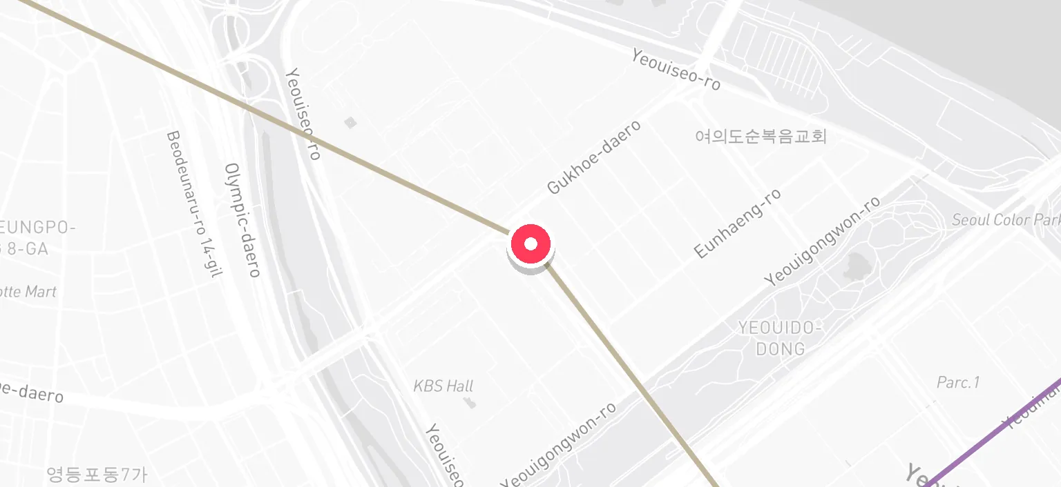 Map of National Assembly Station and the surrounding streets