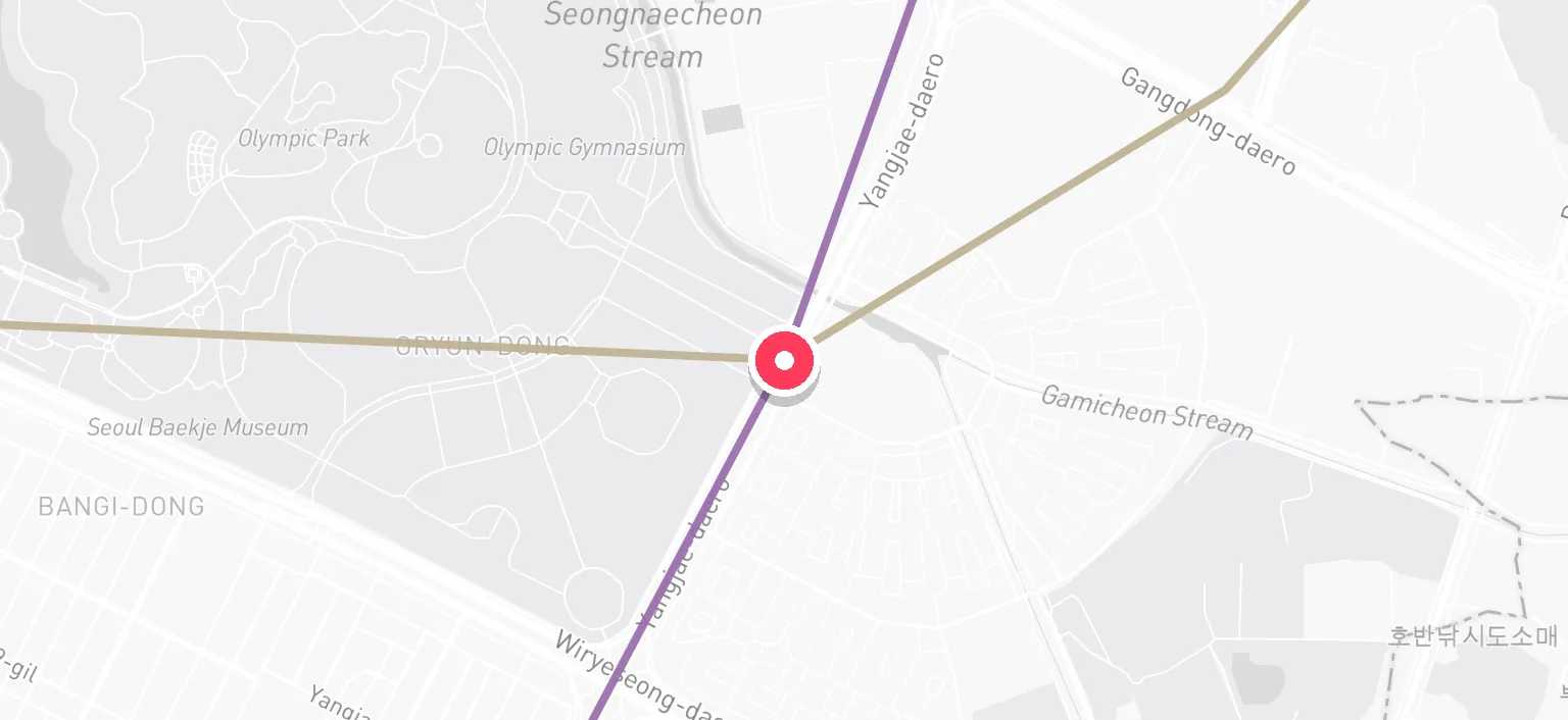 Map of Olympic Park Station and the surrounding streets