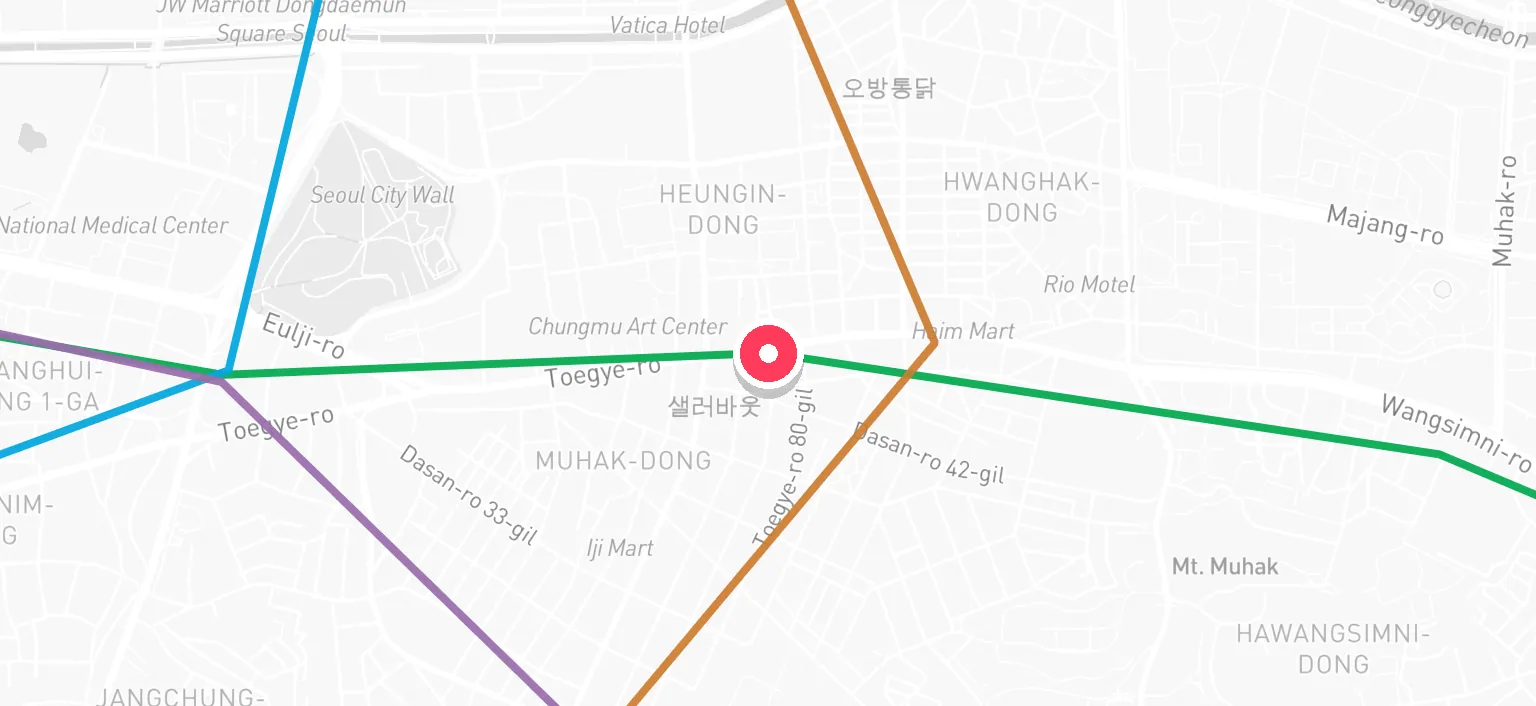 Map of Sindang Station and the surrounding streets